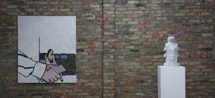 <p>Stefan Rincks Lehrplan des Lebens - life would<br />suck without it<br /><br />2009<br />Exhibition view<br />Cruise & Callas</p>